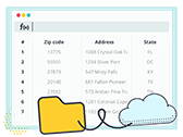 Upload a spreadsheet